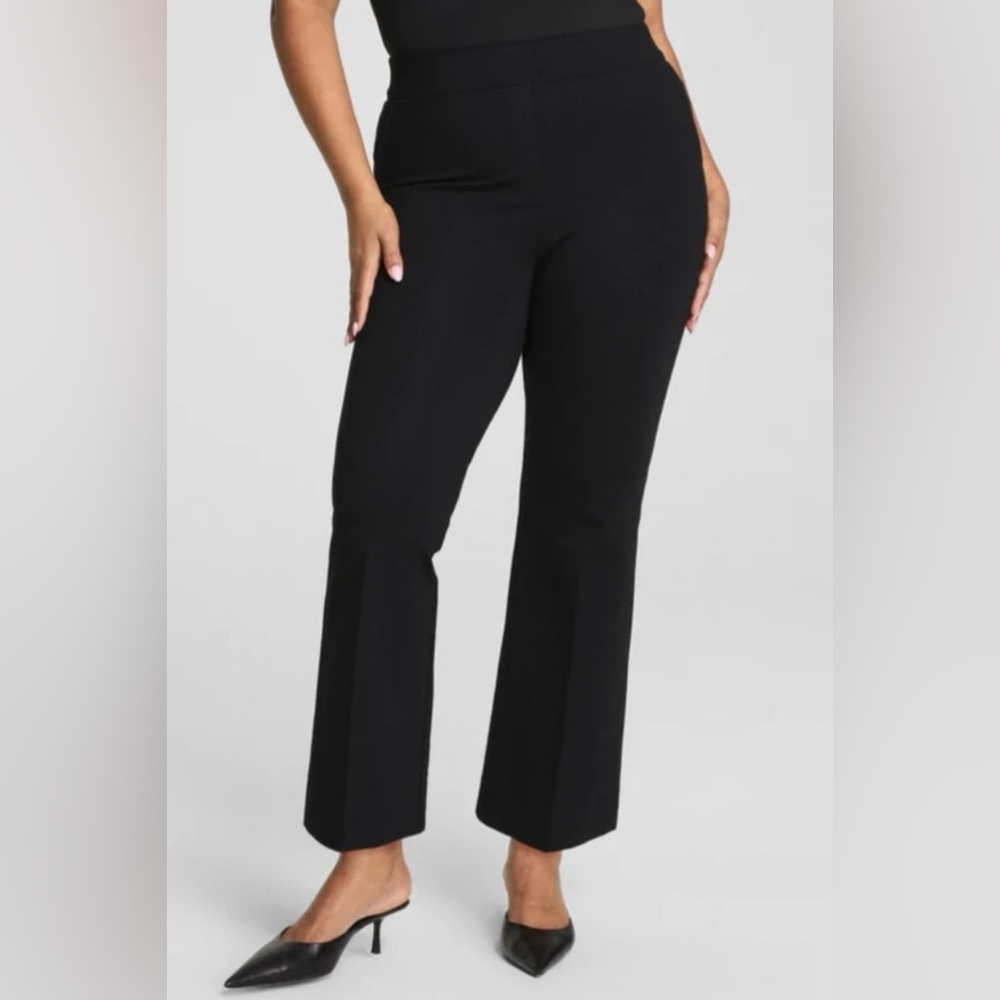 Spanx On The Go Ankle Slim Pants Navy Blue pull on size medium